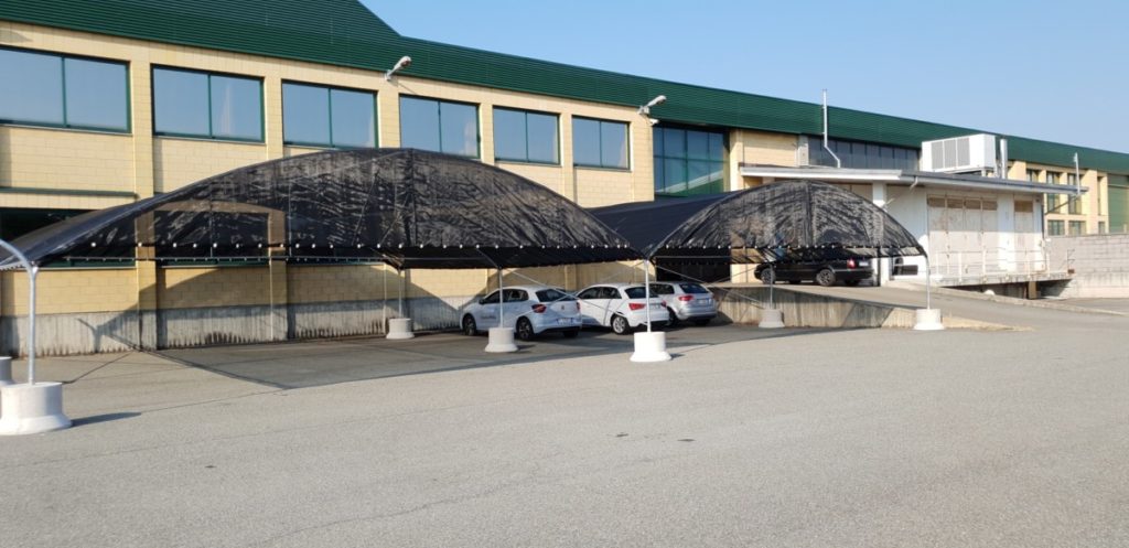 Struttura antigrandine Montata a Torino