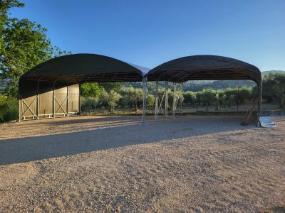 Tunnel a gamba dritta copertura pvc 10x65x6