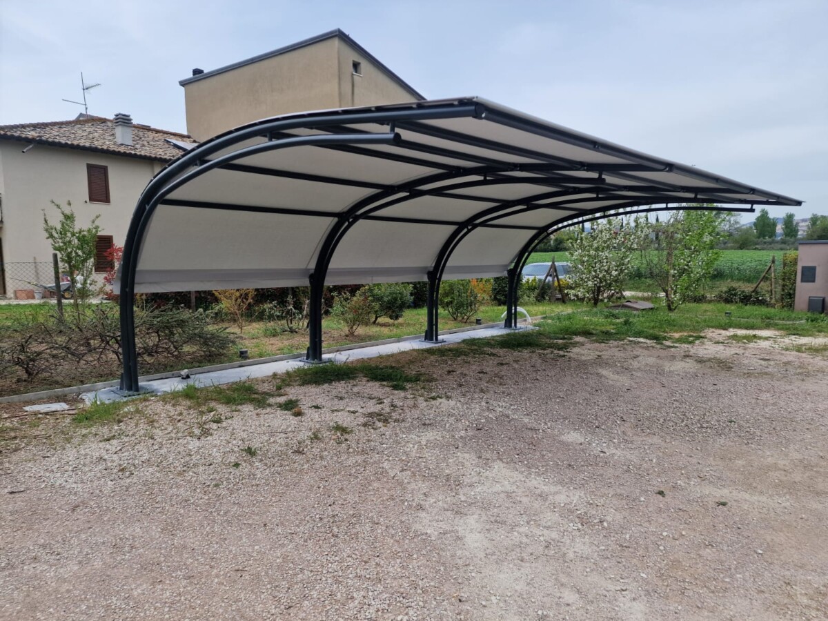 Pensilina modello Impermeabile verniciata — COMFA Tecnoservice