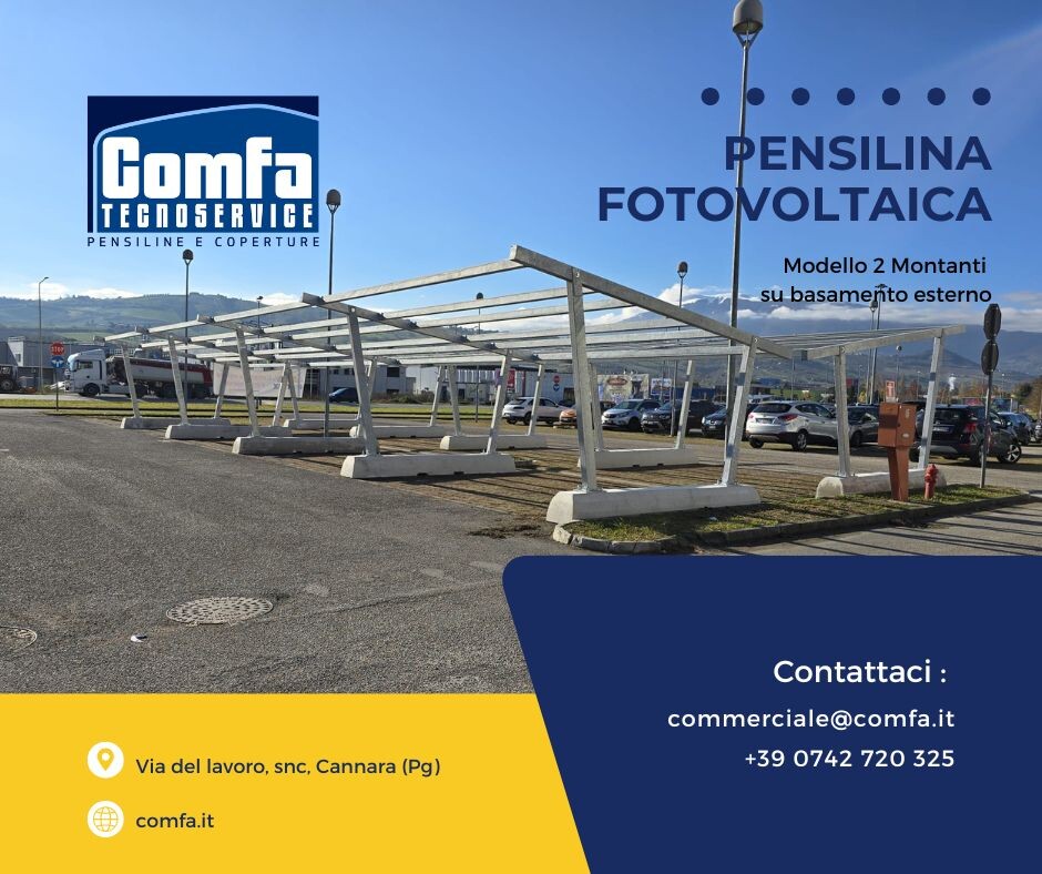 pensilina fotovoltaica