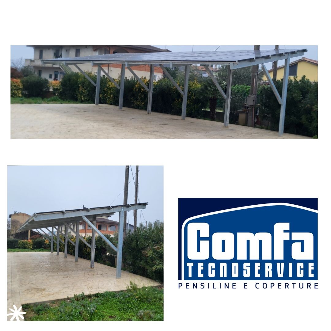 pensilina fotovoltaica