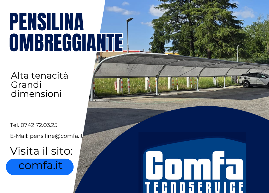 Pensilina ombreggiante di grandi dimensioni
