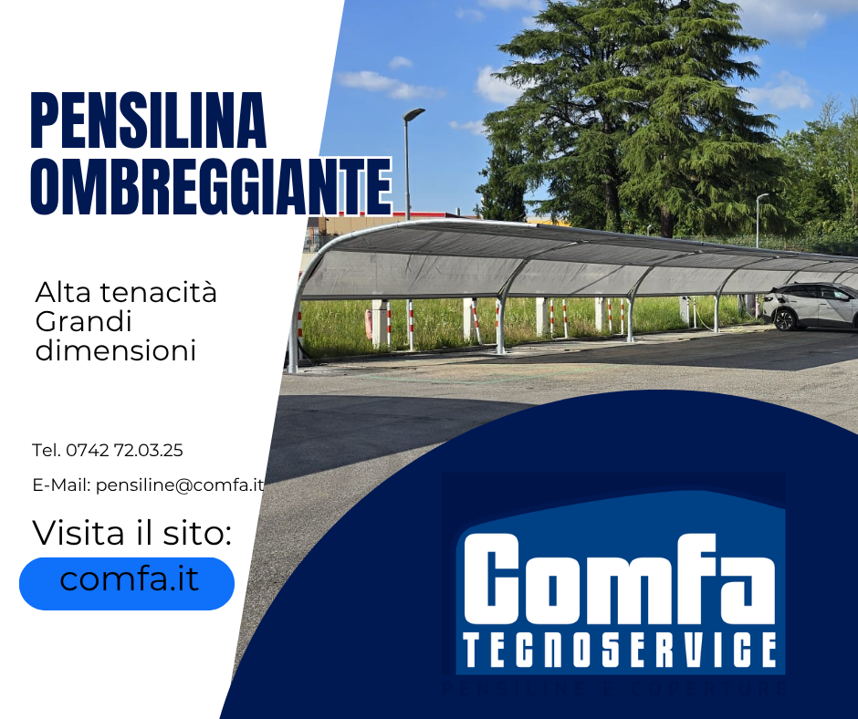 Pensilina ombreggiante di grandi dimensioni