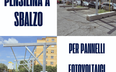 Pensilina modello a sbalzo
