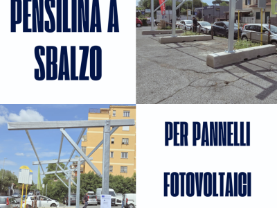Pensilina modello a sbalzo